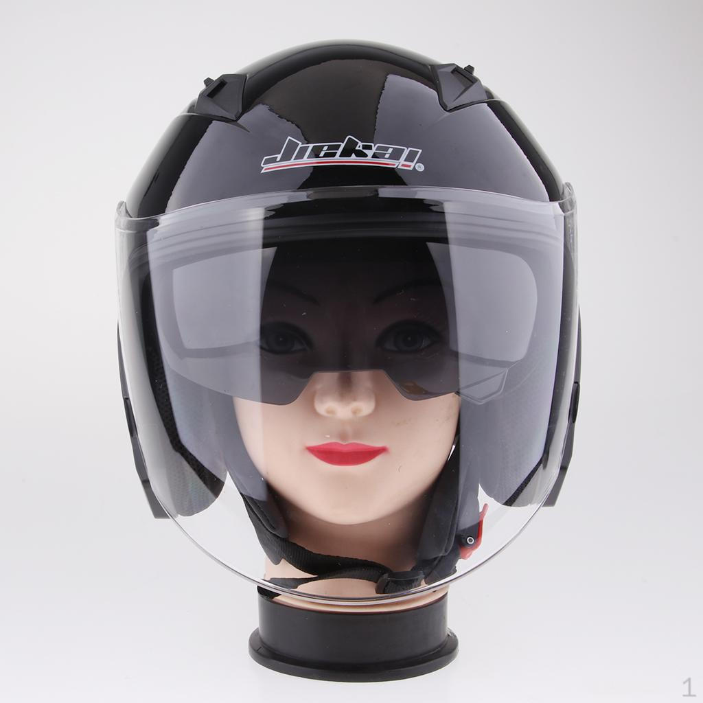 3/4 Open Helmet with Shield - Pick Size & Color