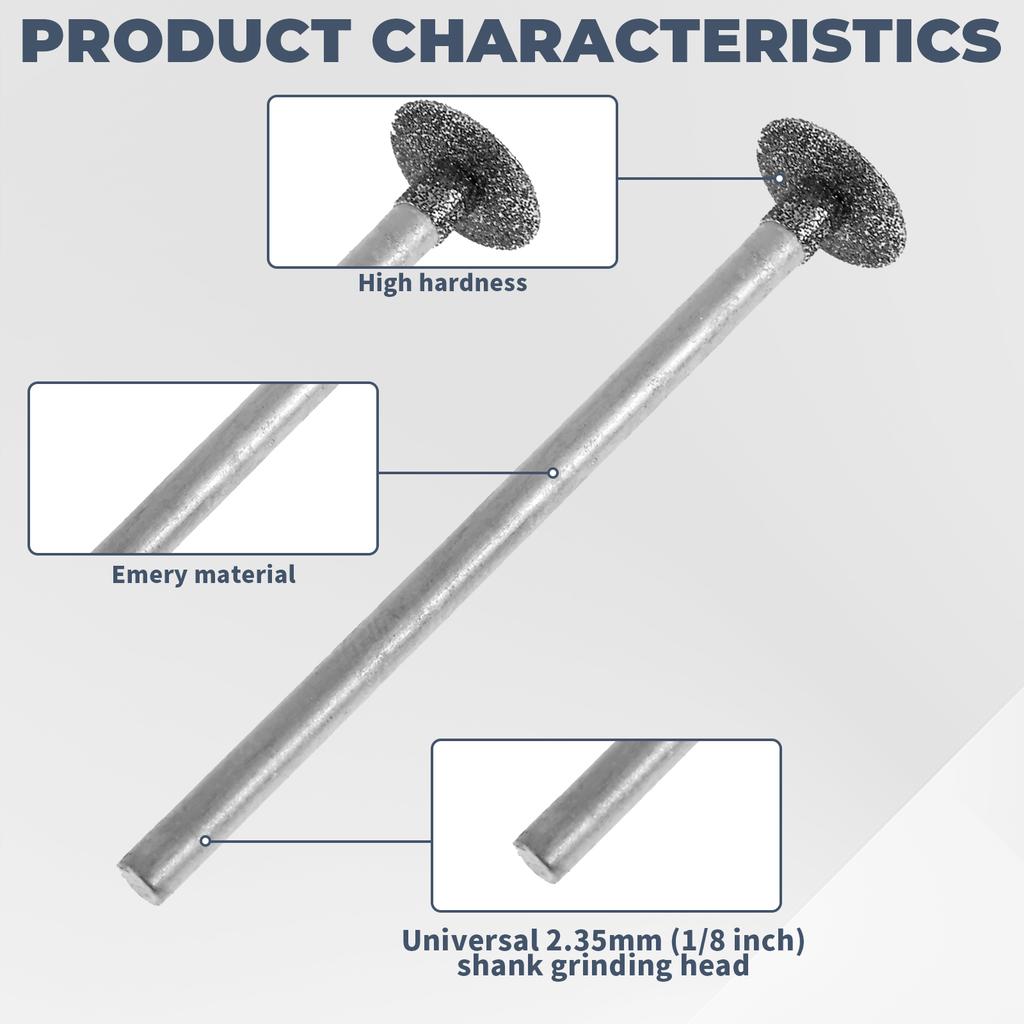 Diamant-Bohrschleifaufsatz-Set Vielseitig Kompatibel Steinmetz-Rotationswerkzeuge Solide Rotationswerkzeug-Zubehör Polier-Sets