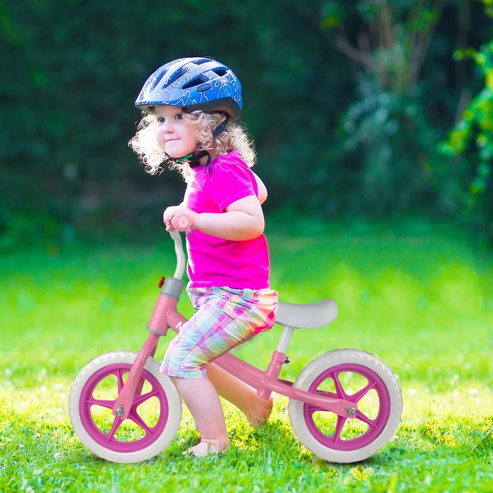 Balance Bike Children'S Bike Eva Wheels 12" Pink And White