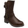 Lotus Shoes Womens/Ladies Jemima Low Block Heel Biker Boots