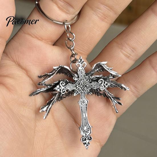 Dainty Alloy Necklace for Women Vintage Six-Winged Angel Pendant Necklace, Gothic Wing Charm Jewelry, Elegant Jewelry Daily Wear Fashion Men