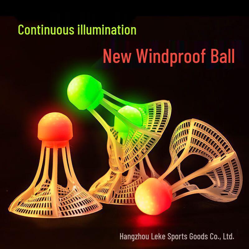 Luminous Windproof Badminton Shuttlecocks Set