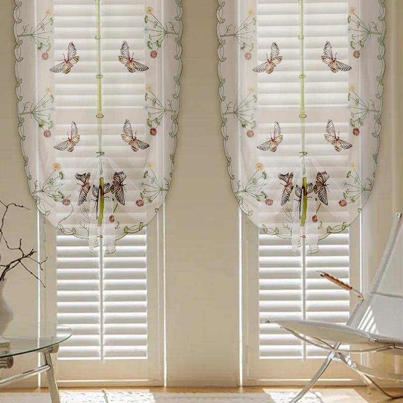 Door Curtain Princess Wind Dream Screen Curtain Balcony Living Room Study Dining Room White Window Screen Door Curtain Partition