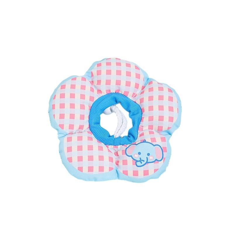 Cute Flower Soft Elizabethan Collar Waterproof Protective Neck Cone For Cats And Dogs