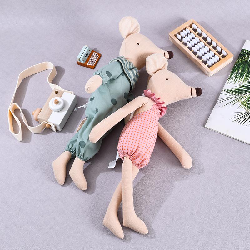 Peluche Topo Vestito Carino Alta Qualità Morbido Tessuto di Cotone Animale Imbottito Giocattolo Ratto Con Vestiti Rimovibili Decorazione Camera da Letto