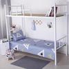 Velvet Single Bed Sheet & Double Quilt Cover for Dormitories in Simple Style