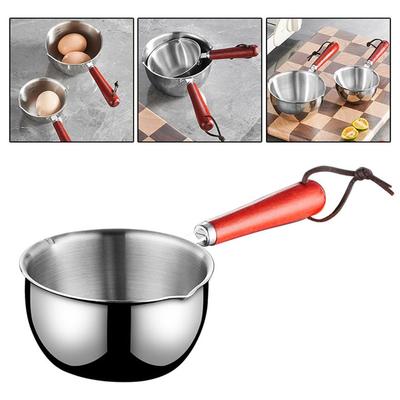Stielkasserolle aus Edelstahl zum Kochen, kleiner Topf für heißes Öl und scharfe Soße