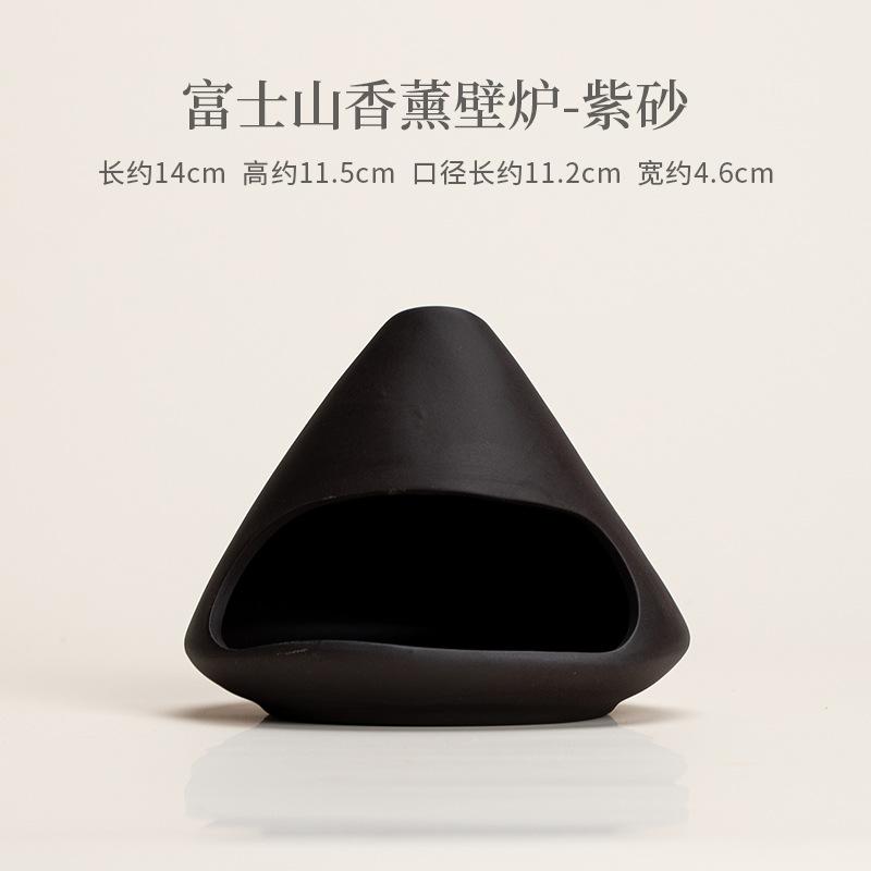 Ceramic Chiminea Incense Burner Handmade Aromatherapy Fireplace Minimalist Home Decor Decoraton for Meditation Yoga Living Room