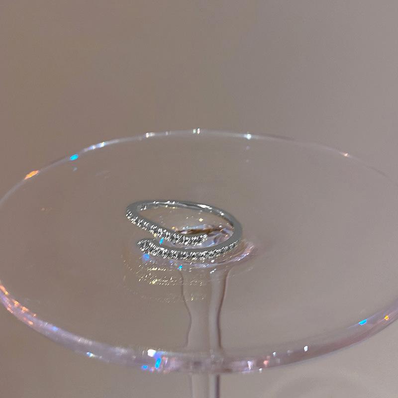 Verstellbare Größe Ring Schlange Mode Persönlichkeit Zeigefinger Set Zirkonia Ring Weiblich Nischendesign Hochwertiger Sinn Leichter Luxus Ins Fingerring