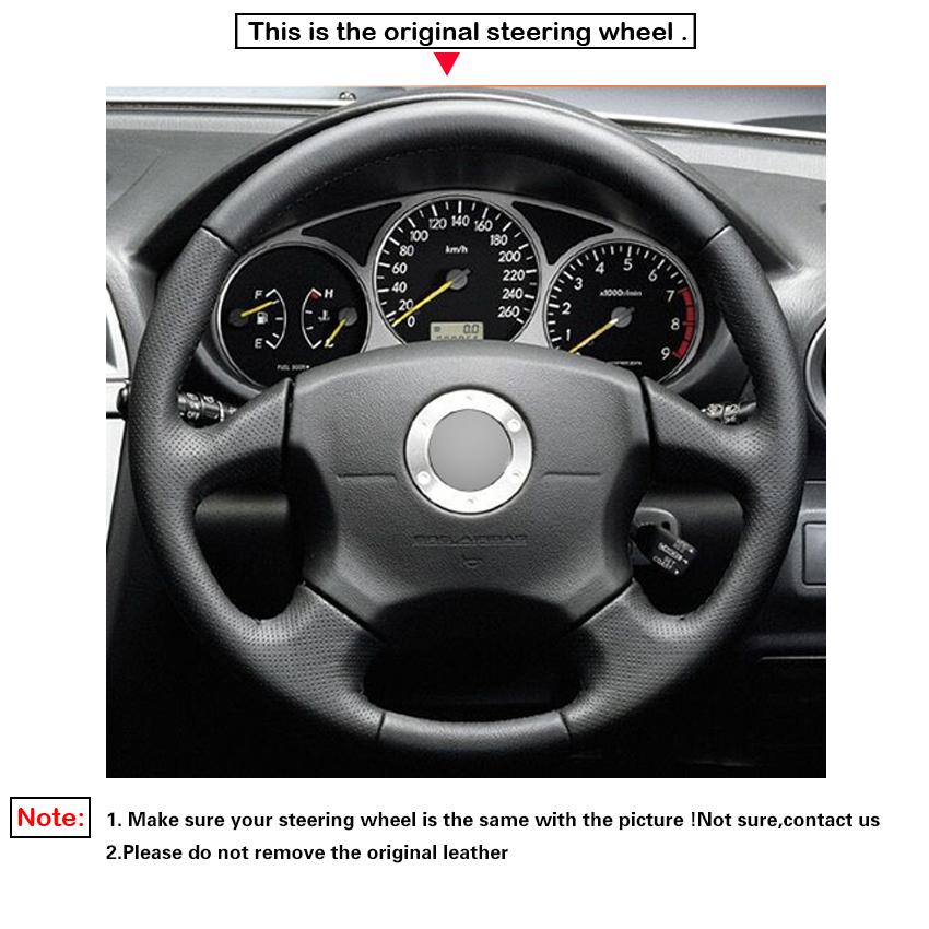 Черный искусственный кожаный красный маркер для ручного шитья автомобиля — фото 3