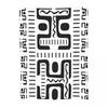 African Bogolan Mudcloth Pattern  Blanket Soft Warm Flannel Throw Blanket Bedding for Bed Living room Picnic Travel Home Sofa