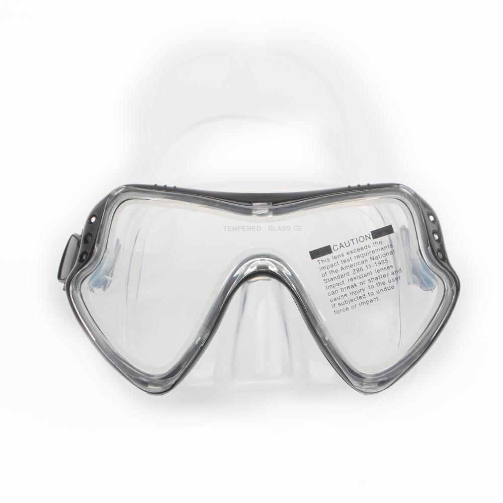 

JSJM Профессиональная маска для снорклинга, дайвинга, маска для дайвинга с силиконовой панорамной линзой для взрослых, очки для плавания, снорклинга очистить серый