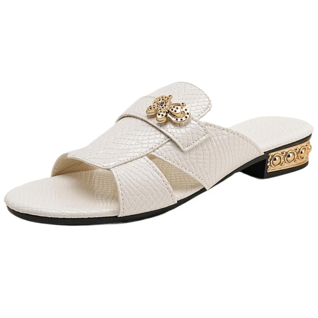 Coarse and Casual Western Water Diamond One-piece Sandals