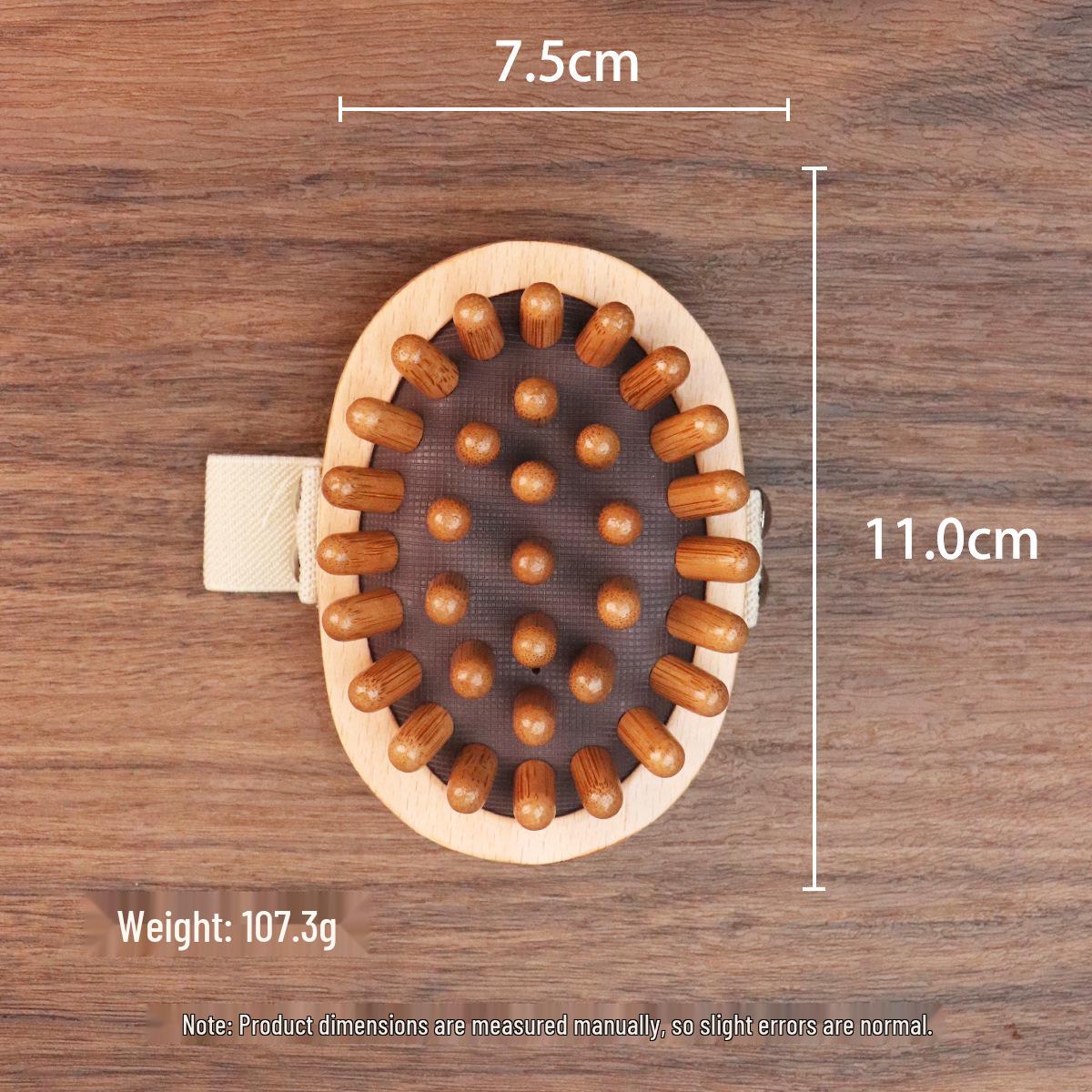 

Массажная расческа с воздушной подушкой из сандалового дерева Meridian - овальная пушистая, из цельного дерева, парикмахерский инструмент