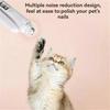 Pet Nail Trimmer,Portable 2 in1 Dog Cat Electric Nail Clipper w/ Light