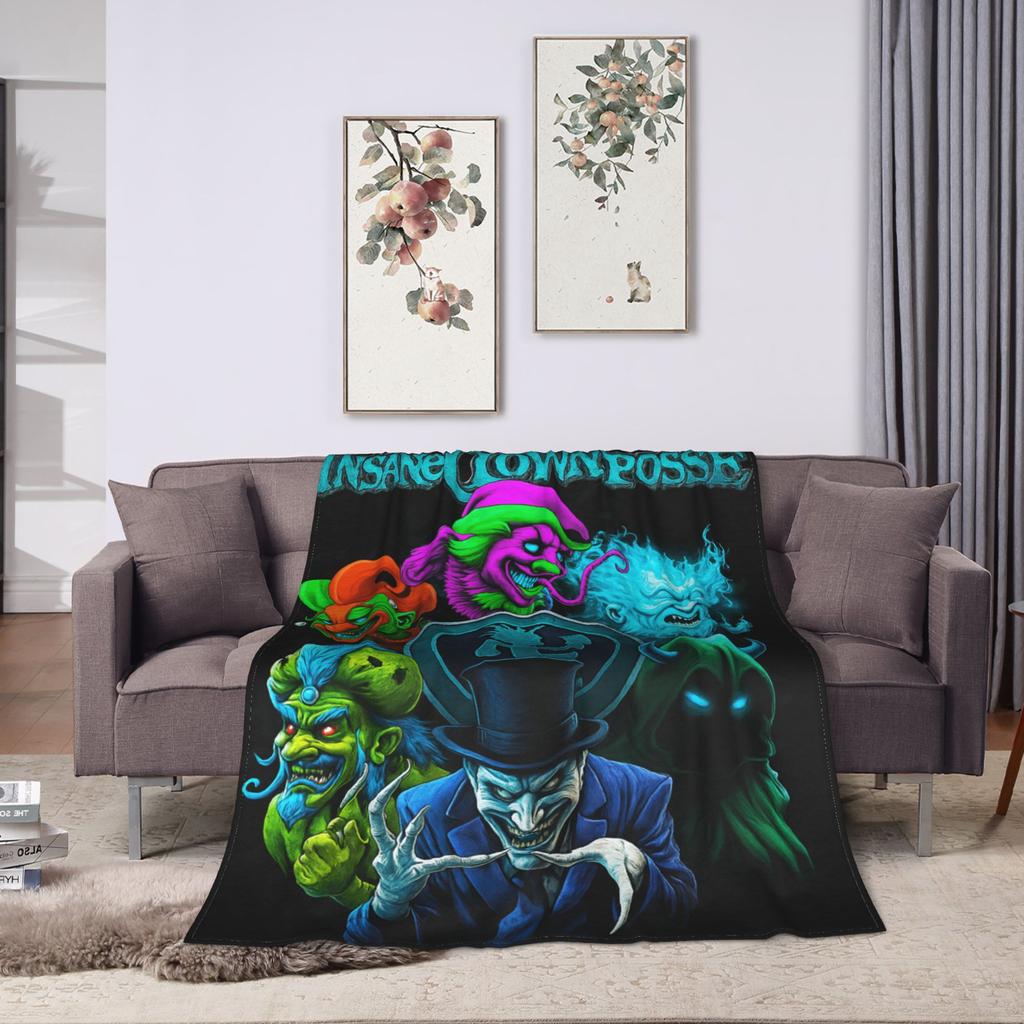 Insane Clown Posse Band Plush Blanket Kids Adult Flannel Throw Blanket For Outdoor Warm Soft Design Quality Bedspread Birthday