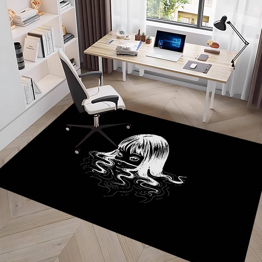 Junji Ito Kawakami Tomie Hallway Carpet Washable Non-Slip Living Room Sofa Chairs Area Mat Kitchen Doormat Area Rug