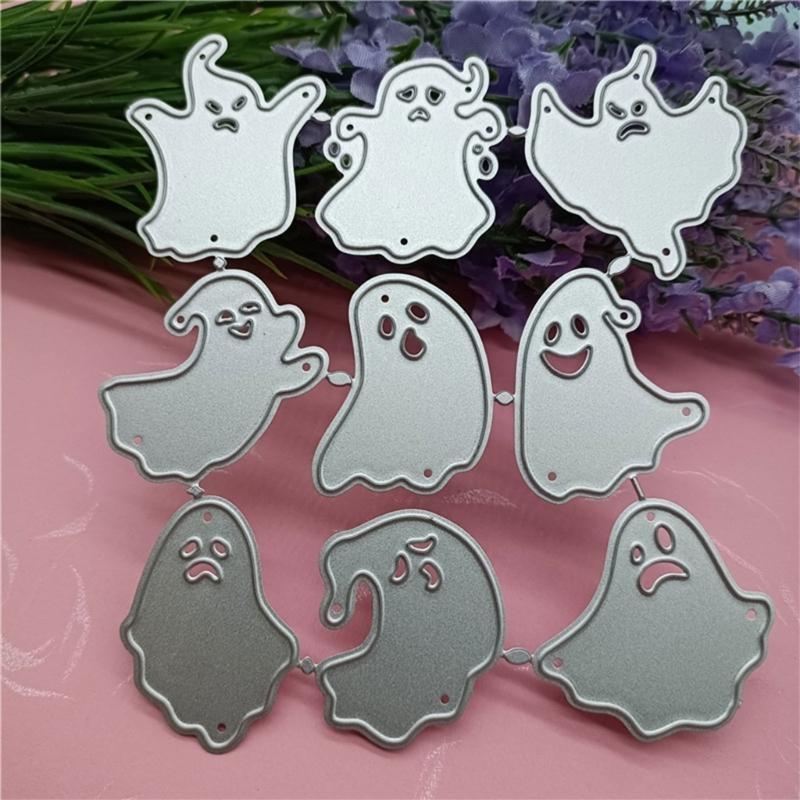 Metal Cutting Dies Carbon Steel Halloween Stencils for Card Making Album Decor X3UC