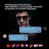 Outdoor Sports AI Intelligent Translation Sunglasses Driving Sunglasses Retro Square Sun Eye Bluetooth Glasses