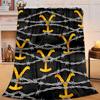 1PC Western Adventure Romance Flannel Blanket Gift, Suitable for Both Men And Women, Soft Ideal for Beds And Sofa, Birthday Or Christmas Gift