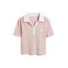 SS23 Girlfriend T Brand Logo Letter Embroidery Short Sleeve Polo Shirt Women Tops Light-Pink 547248006