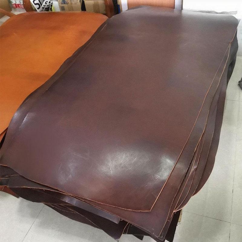 3.5mm Firm Colored Vegetable-Tanned Top Grain Genuine Leather Material for Knife Sheath, Handmade DIY Leather Bags, Desk Pads, L