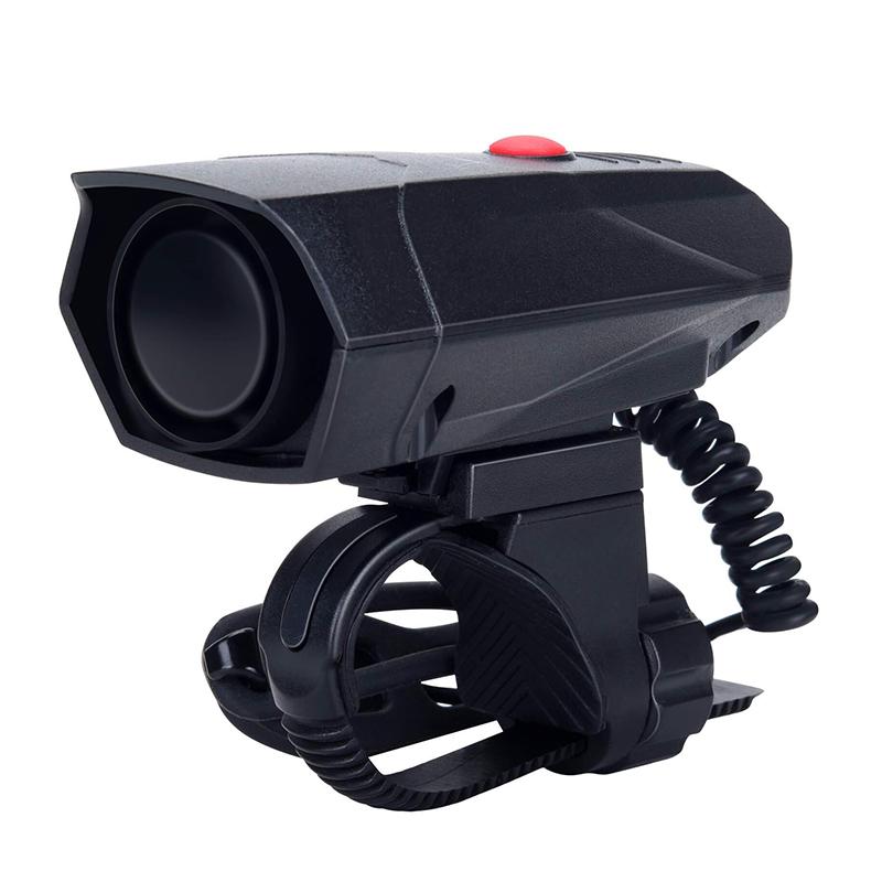 2-Mode 110 Db Loud Plastic Bike Horn Bicycle Cycling Handlebar Ring Alarm Bells ELECTRIC HORN чёрный