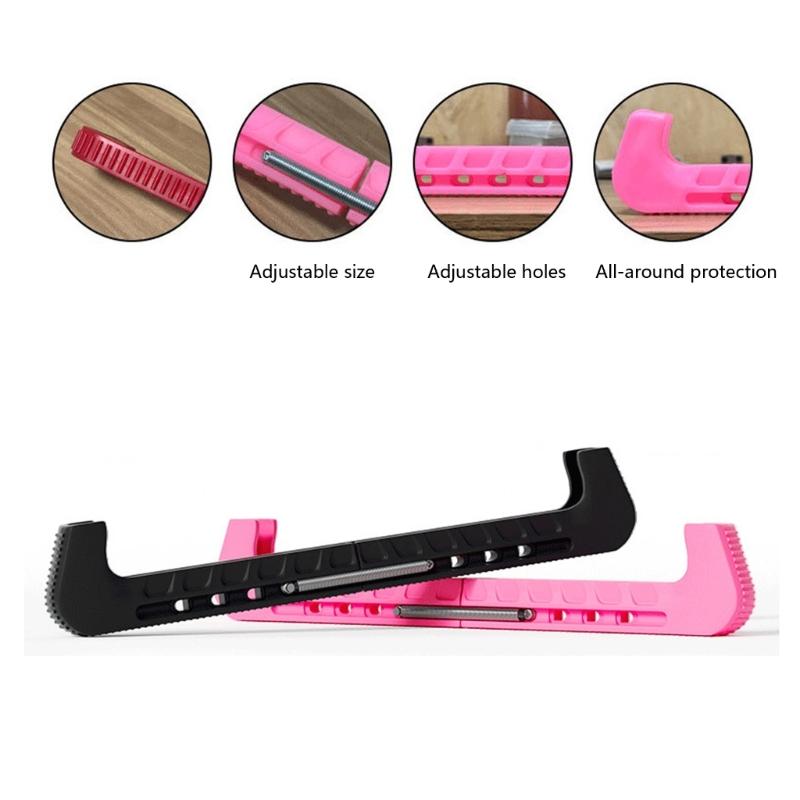 Ice Hockey Figure Skate Blade Covers Ice Skating Guards Adjustable Skate Guards Protector Elastic Ice Skate Blade Guards