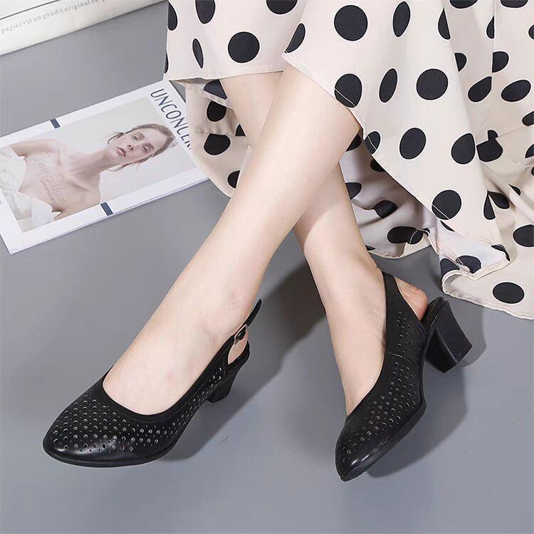 Women's Summer Sandals Luxury Elegant Artificial Leather Casual Barefoot Shoes For Women Comfortable Outdoor Wedge Heel Sandals