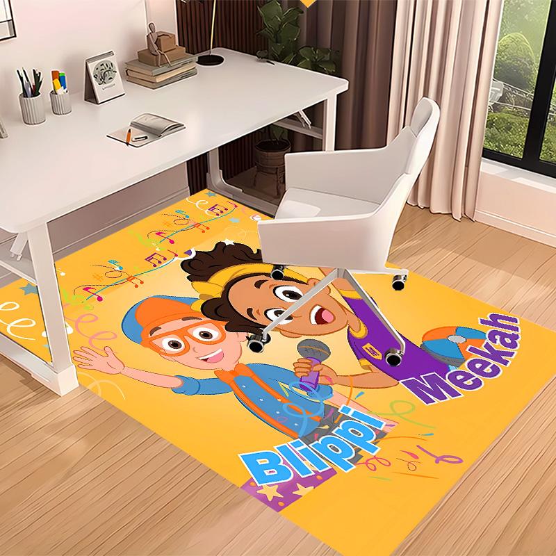Blippi Printed Absorbent Washable Carpet, Non-Slip Bathroom Mats, Kitchen Rugs, Yoga Mat,Living Room Entrance, Camping Picnic Rugs