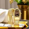 Elegant Design Ladies Watches Unique Snake Shaped Design Bracelet Women's Quartz Wristwatches Best Gift