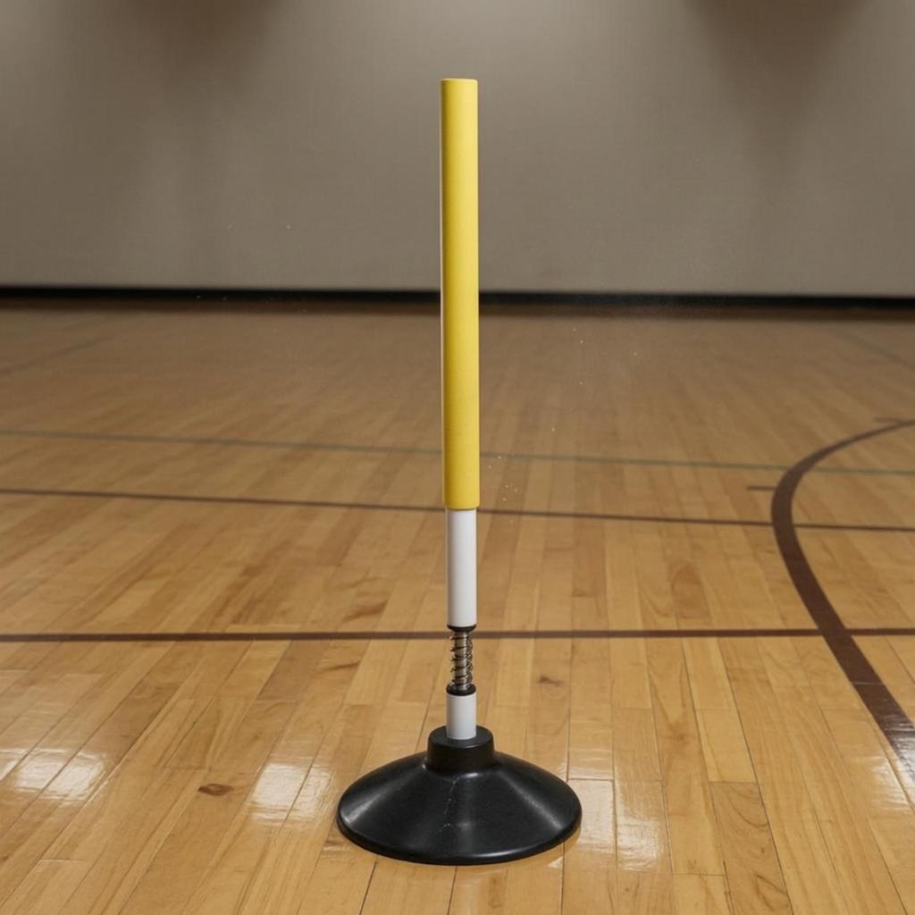 Agility Poles with Rubber Base Portable Equipment Stable for Athletes