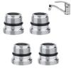 4 buc Adaptoare Robinet Aerator Buleur Cu Garnitură de Cauciuc Filet Exterior M18.5 La M22 Robinet Economizor de Apă Buleur Încastrat Înlocuibil