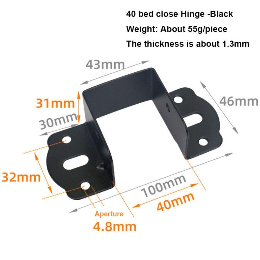 Easy To Install Bed Hinges Thickened Stabilizing Bed Structural Component  Leg Connector