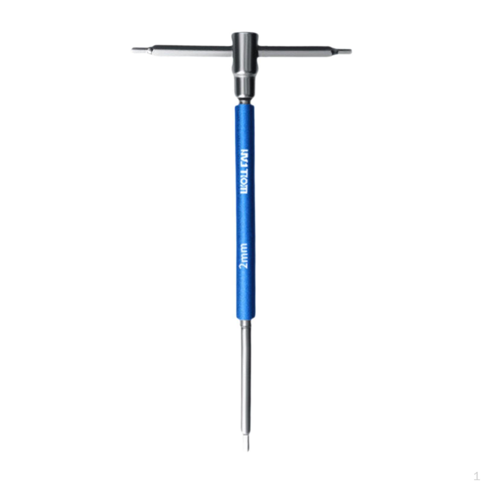 

T Handle Hex Wrench Allen Lightweight Nonslip Steel with Rotating Sleeve Professional 2mm