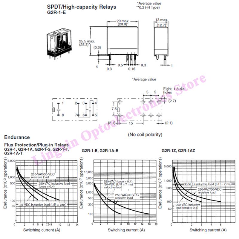 2PCS/lot Power Relays G2R DC5V 12V 24V AC220V G2R-2-5 G2R-2-12 G2R-2-24VDC G2R-1-12 G2R-1-24 G2R-1-E-12 G2R-1-E-24 Original New Relays 5