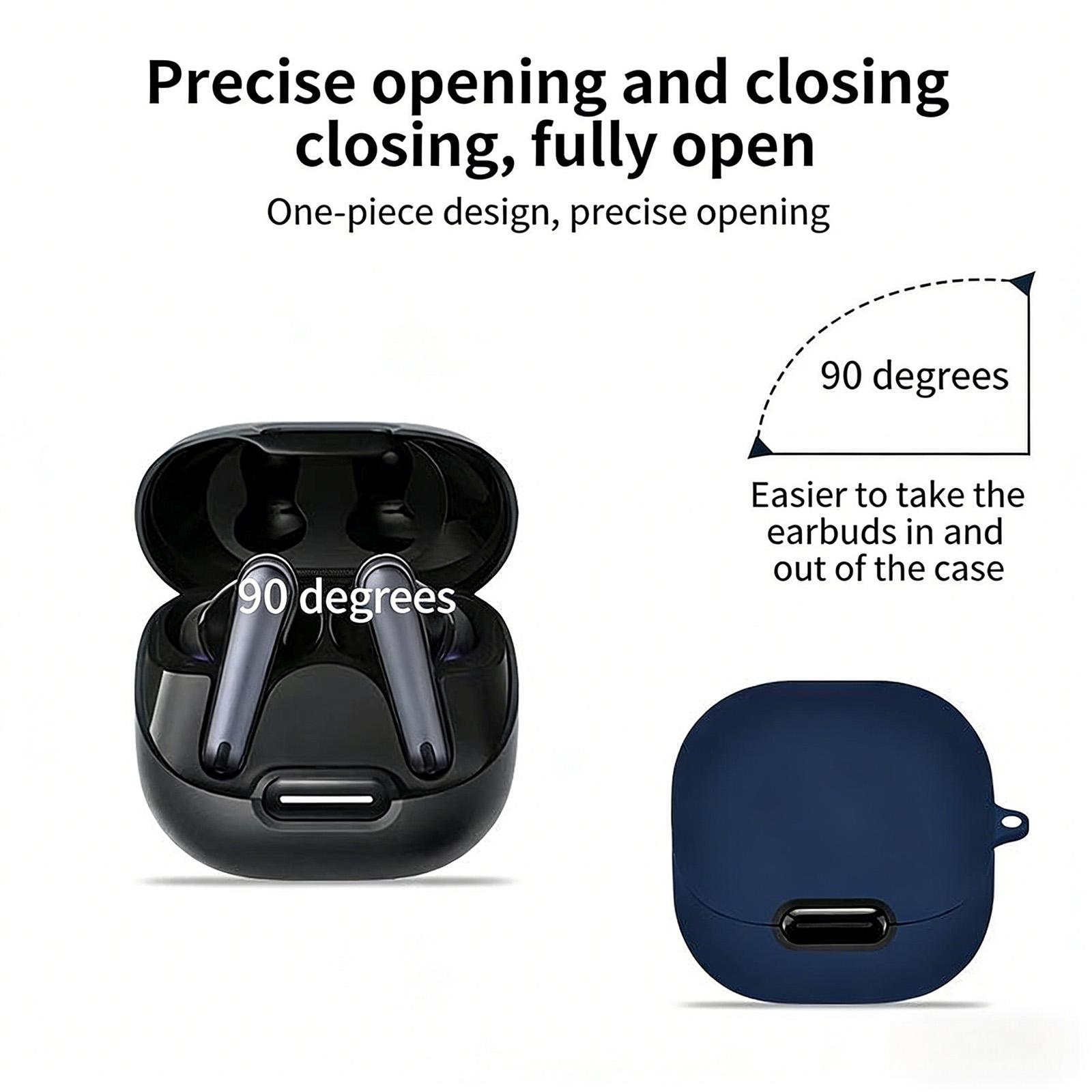 

Durability Silicone Case Skin For Liberty 4NC Wireless Headphones Offering Full Body Defense Against Drops Scratches чорний