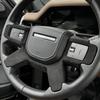 For Land Rover Defender 90/110 2020-2025 Car Steering wheel Panel Frame Cover Trim Sticker Suede Wrap Car Interior Accessories X4