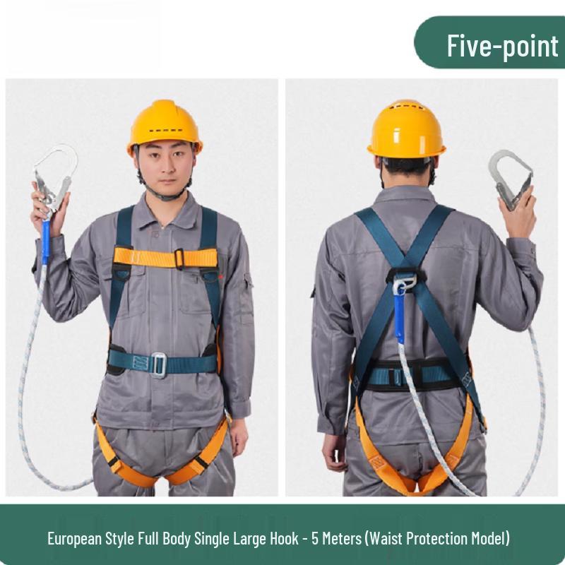 OLOMM Five-Point Safety Harness for High-Altitude Work