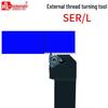 CNC Lathe Tool Holder for SER2020K16/2525M16 Forward/Reverse External Threading