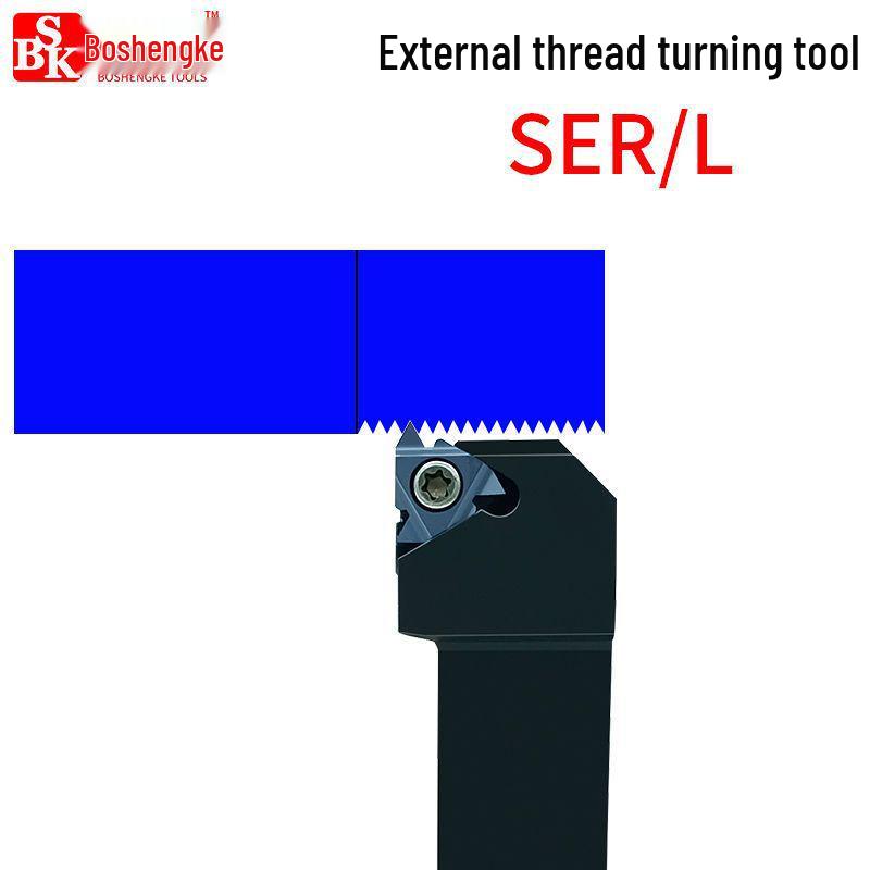 CNC Lathe Tool Holder for SER2020K16/2525M16 Forward/Reverse External Threading