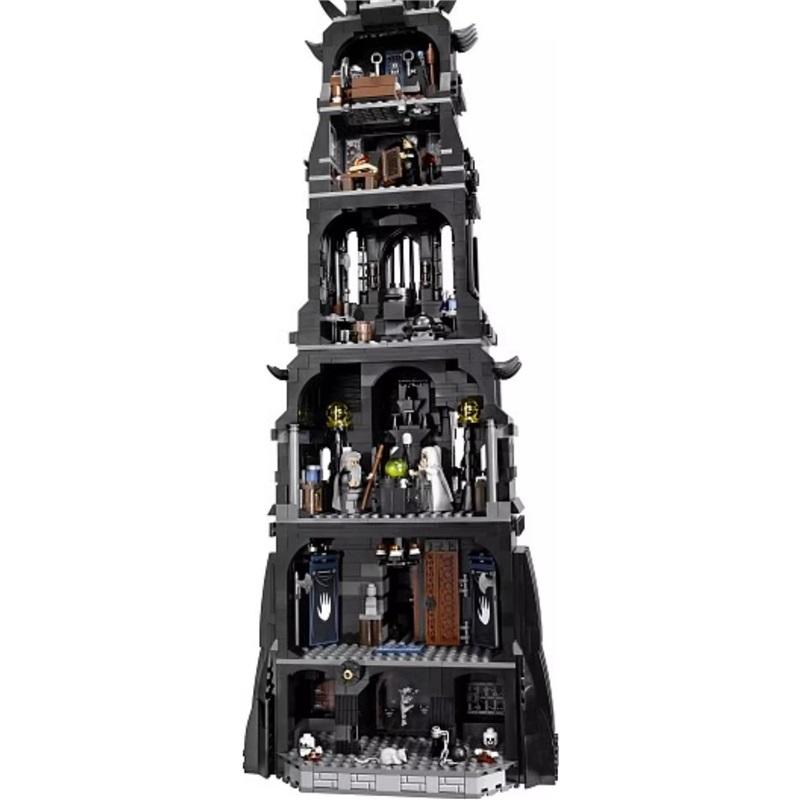 10237 Lord of the Rings Othank Tower Black Tower Assembled Building Block Toy