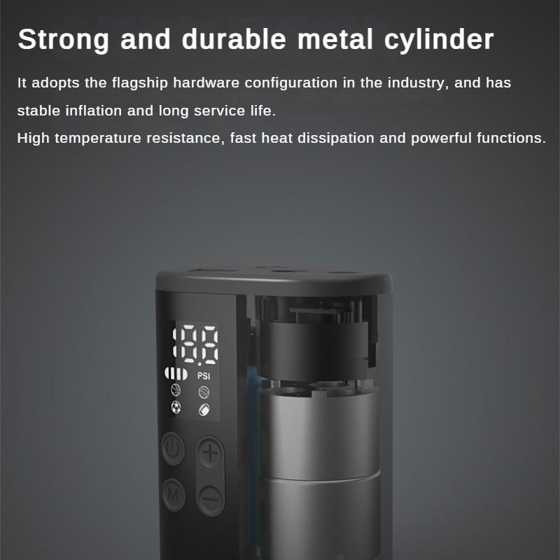Πολυλειτουργική μίνι φορητή αντλία γενικής χρήσης με λειτουργία φωτισμού, ηλεκτρική αντλία φουσκώματος, νέα 90*63*40mm