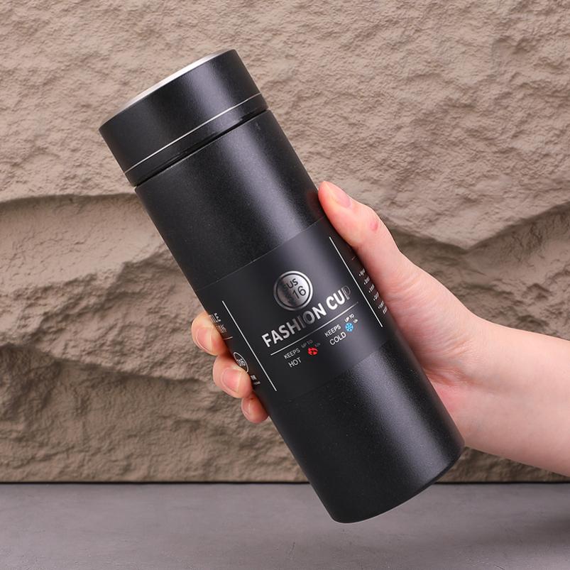 500ml  Business Thermos Cup Stainless Steel Water Cup Portable Tea Office Cup Men's Car Travel Cup