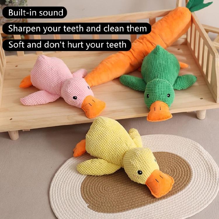 Dog Chewing Toy Plush Quack Pet Dog Snuffle Toy Encouraging Foraging Skill