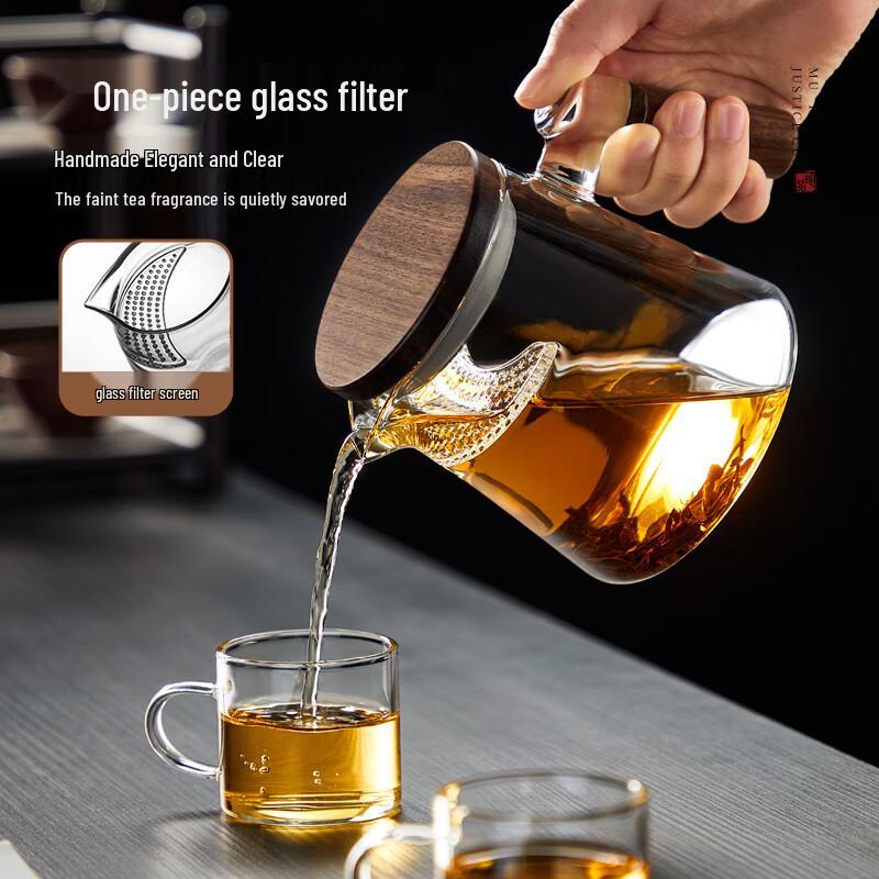 NiYe Handmade Glass Teapot for Green Tea