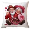 New Valentine's Day Pillow Cover Fun Watercolor Valentine's Day Old Couple Push Cover Home Cushion Cover