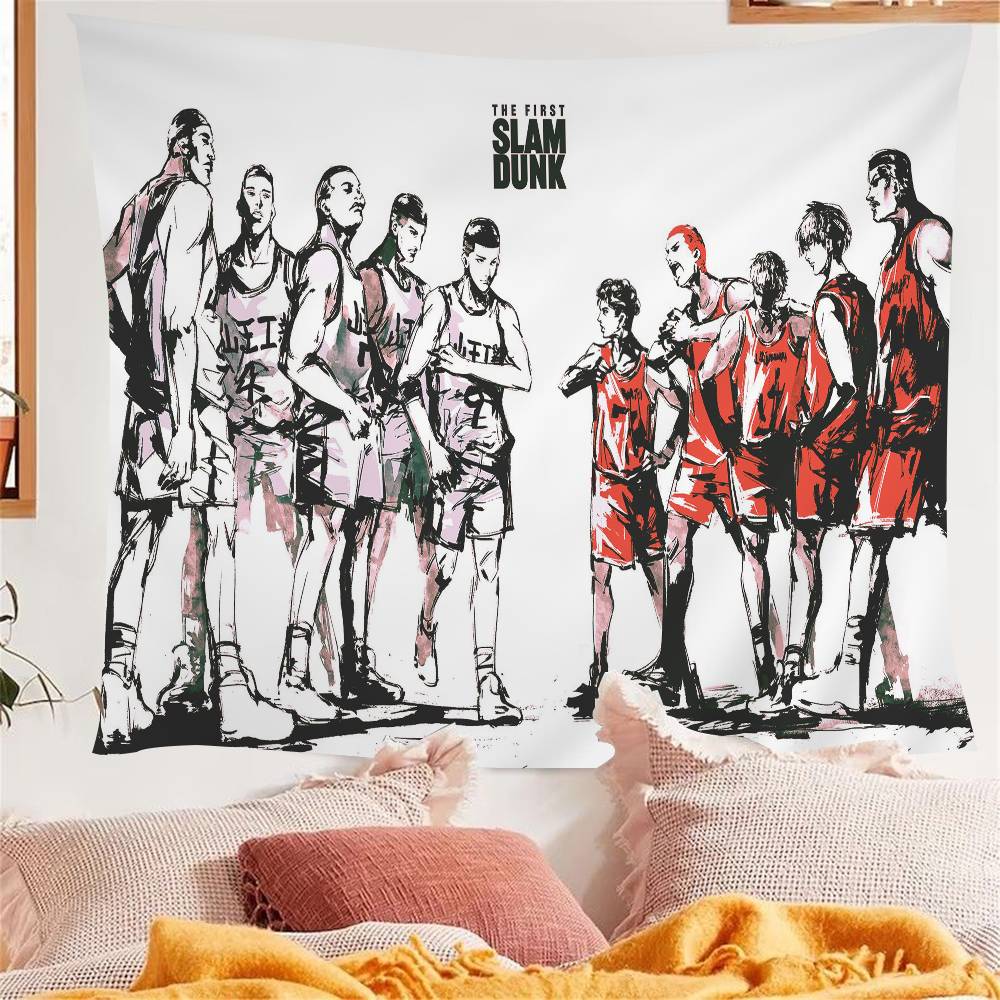 

Slam Dunk Anime Tapestry Hippie Flower Wall Carpets Dorm Decor Cheap Hippie Wall Hanging 74x94cm(29x37in)