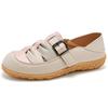 Damensandalen Sommer-Essentials Mary Jane Strand-Flats Bequeme weiche Gehsandalen Römische Sandalen für Mädchen Übergröße