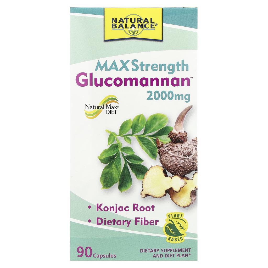 Glucomannan™, Maximum Strength, 2,000Mg, 90 Capsules (666Mg Per Capsule)